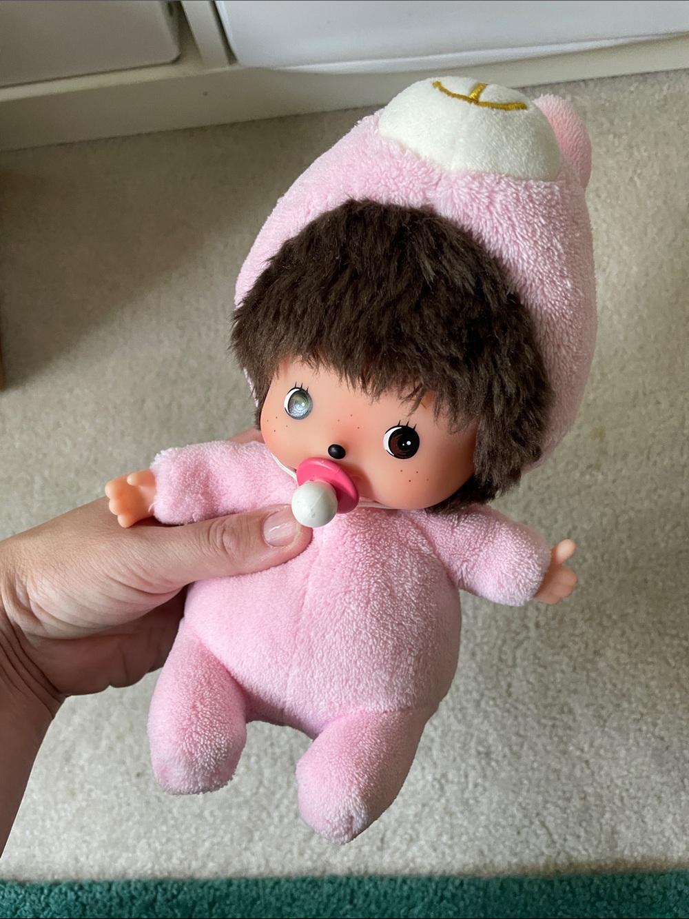 Sekiguchi Monchhichi Bebichhichi Baby Pink Bunny